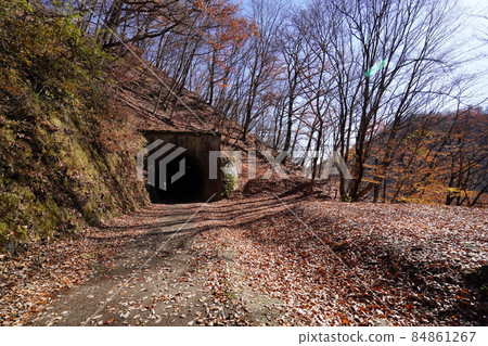 The promenade near the former Kumanotaira Station, the end point of the Apt Road, which is the site of the Shin-Etsu Line abandoned line in Annaka City, Gunma Prefecture. The promenade near the former Kumanotaira Station, the end point of the Apt Road, which is the site of the Shin-Etsu Line abandoned line in Annaka City, Gunma Prefecture. 84861267
