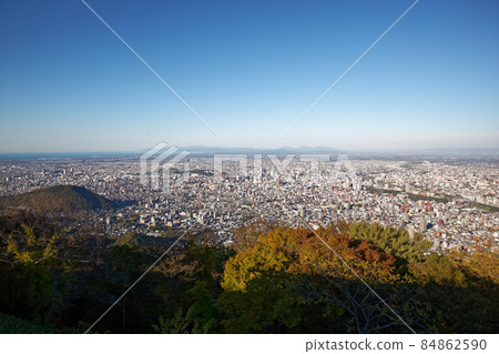 從藻岩山眺望札幌 84862590