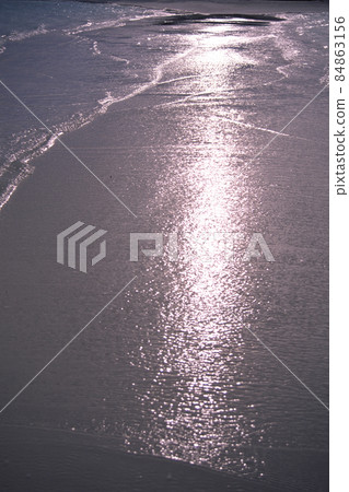 Maldives Ranveli Evening view of the sandbar Maldives Ranveli Evening view of the sandbar 84863156