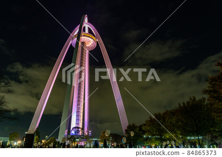138 Tower Park, Ichinomiya City, Aichi Prefecture Illuminations and night view of Kiso Sansen National Government Park 84865373