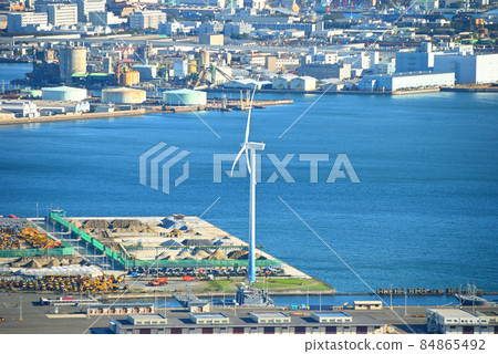 Wind power plant at Yokohama Port Wind power plant at Yokohama Port 84865492