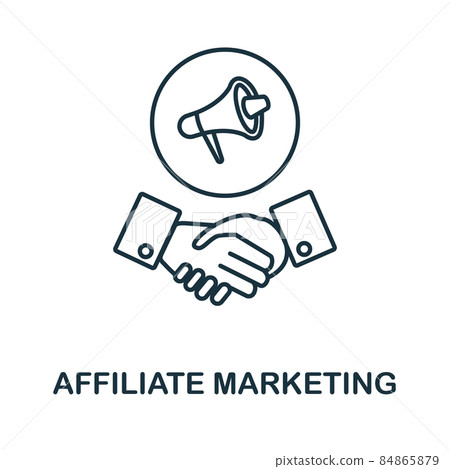 Affiliate Marketing icon. Line element from affiliate marketing collection. Linear Affiliate Marketing icon sign for web design, infographics and more. 84865879