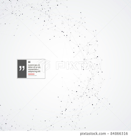Vector molecule connection background. Biology network pattern. Technology atom abstract structure Vector molecule connection background. Biology network pattern. Technology atom abstract structure 84866316