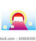 第一次日出，富士山 84868300