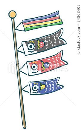 鯉魚飄帶的例證 84868403