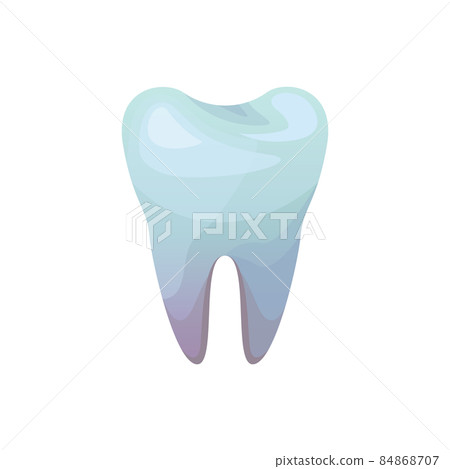 The flat dentistry icon. Dental color vector element. The flat dentistry icon. Dental color vector element. 84868707