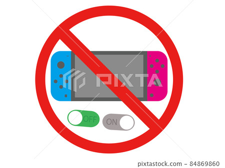 Game console prohibited / on / off 84869860