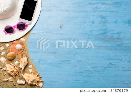 Summer objects for vacation 84870179