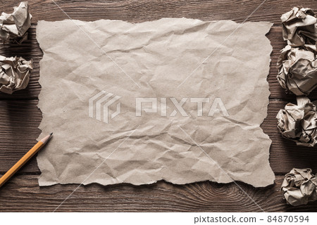 Concept of inspiration and creativity with paperballs. Place your text Concept of inspiration and creativity with paperballs. Place your text 84870594