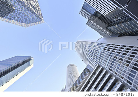 High-rise building group in front of Nagoya station 84871012