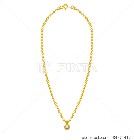 Gold chain jewelry 84871412