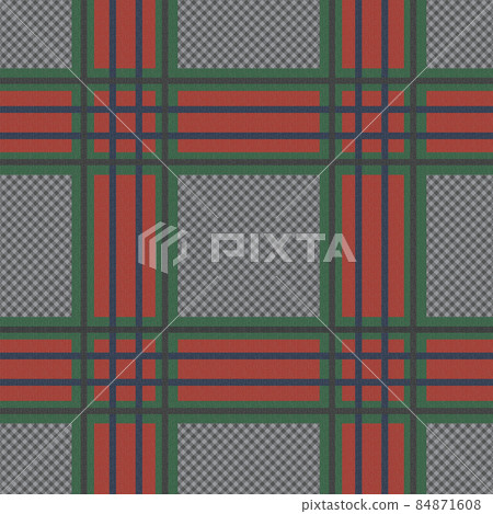 Fabric illustration with colorful tartan seamless pattern. Textured plaid background. Fabric illustration with colorful tartan seamless pattern. Textured plaid background. 84871608
