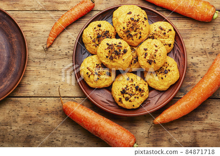 Carrot cookies, delicious dessert 84871718