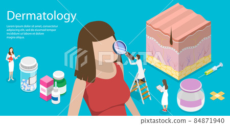 3D Isometric Flat Vector Conceptual... - Stock Illustration [84871940 ...