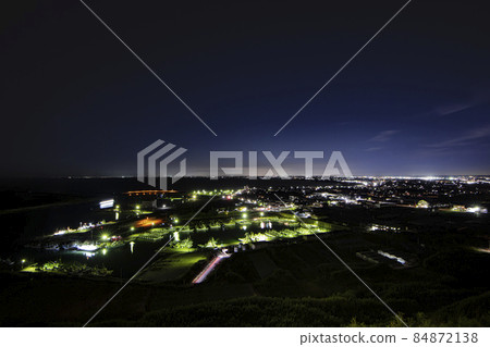 Night view of the cape of Iioka cempu Night view of the cape of Iioka cempu 84872138