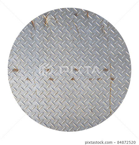 Metal texture of stainless steel floor plate with bumped diamond pattern 84872520