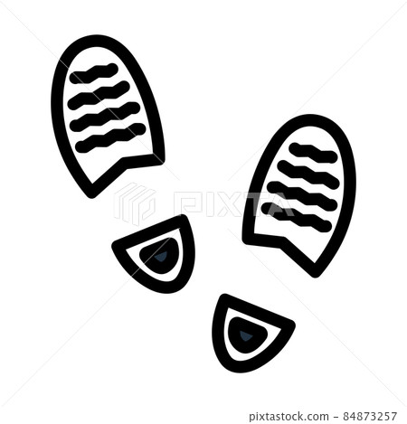 Man Footprint Icon 84873257