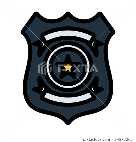 Police Badge Icon 84873263