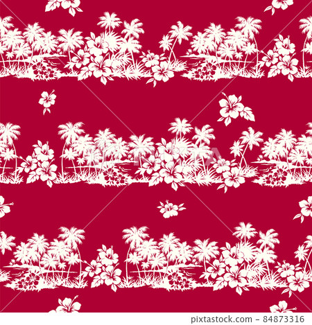 Aloha pattern vector of palm tree 84873316