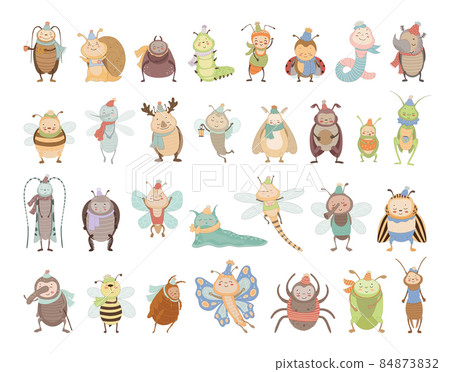Cute Insect Characters 84873832