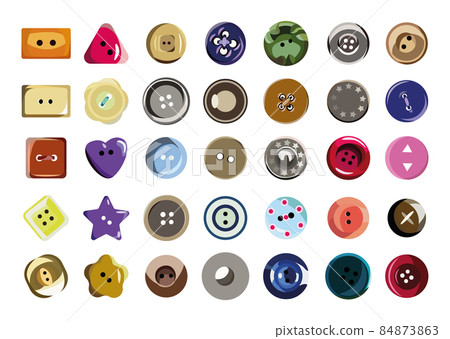 Set of Colored Buttons 84873863