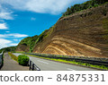 Layered surface of Izu Oshima 84875331