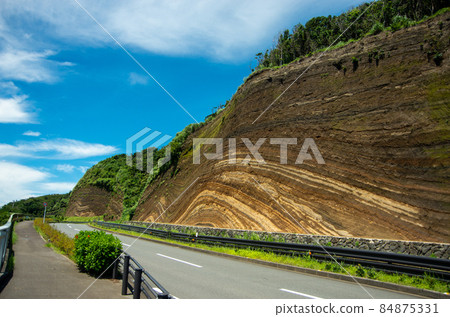 伊豆大島的層狀表面 伊豆大島的層狀表面 84875331