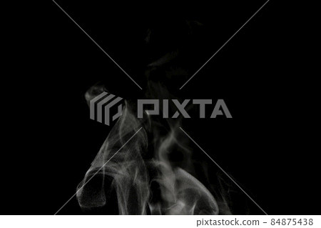 Steam, steam, steam, smoke, aerosols taken on a black background Steam, steam, steam, smoke, aerosols taken on a black background 84875438