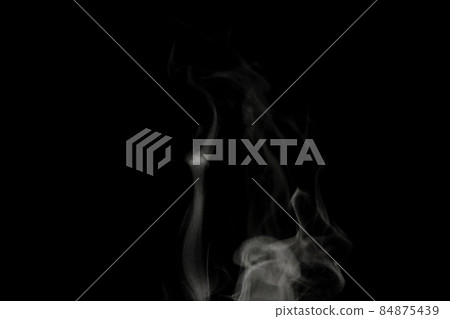 Steam, steam, steam, smoke, aerosols taken on a black background Steam, steam, steam, smoke, aerosols taken on a black background 84875439