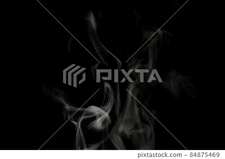 Steam, steam, steam, smoke, aerosols taken on a black background Steam, steam, steam, smoke, aerosols taken on a black background 84875469