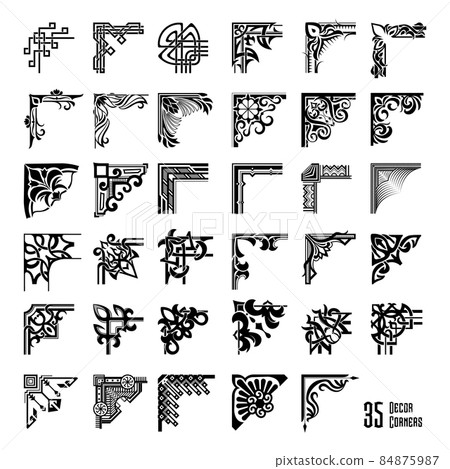 Black Decor Corners 84875987