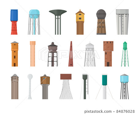 Set of Water Towers 84876028