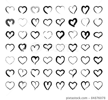 Collection of Grunge Hearts Frames 84876078