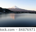 Mt. Fuji at Misaka Pass at dusk 84876971