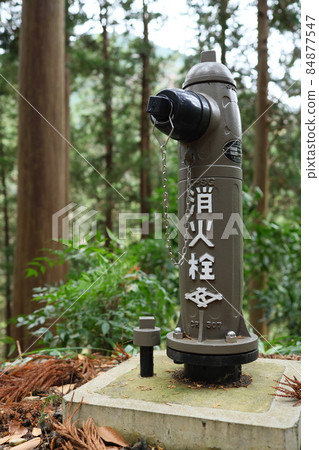 Brown fire hydrant at Minobuyama Kuonji Temple Brown fire hydrant at Minobuyama Kuonji Temple 84877547