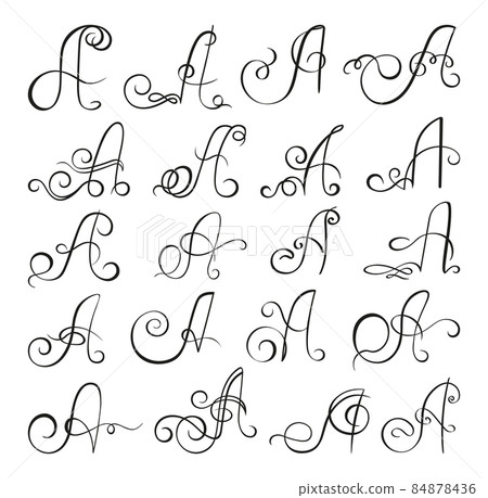 Set of Letters A - Stock Illustration [84878436] - PIXTA