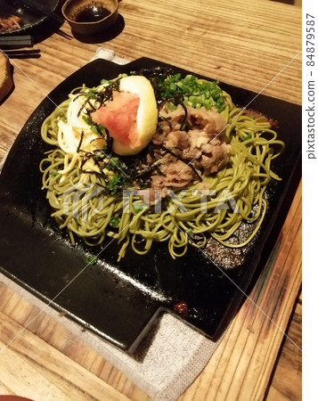 Kawara soba Yamaguchi prefecture local cuisine 84879587