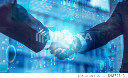 握手的商務人士 84879841