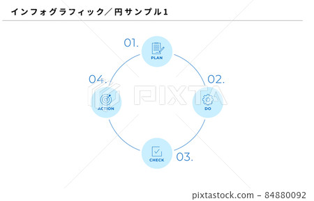 Infographic, simple circle design 1, logo space in the center, vector Infographic, simple circle design 1, logo space in the center, vector 84880092