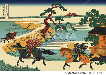 葛飾北齋圖像隅田川關也佐藤標題 84881499