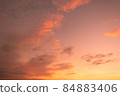 light of sunset sky with clouds 84883406