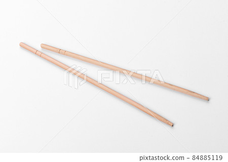 Beautiful sticks for sushi isolated on a white background 84885119