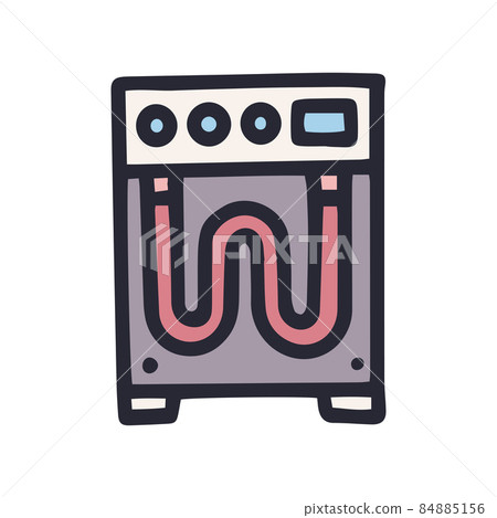 electric heating element color vector doodle simple icon electric heating element color vector doodle simple icon 84885156