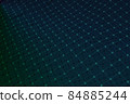 Atomic Grid Background 3D Render. High quality 3d illustration 84885244