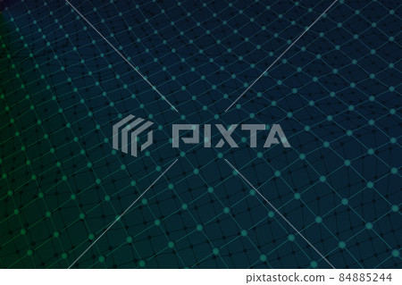 Atomic Grid Background 3D Render. High quality 3d illustration Atomic Grid Background 3D Render. High quality 3d illustration 84885244