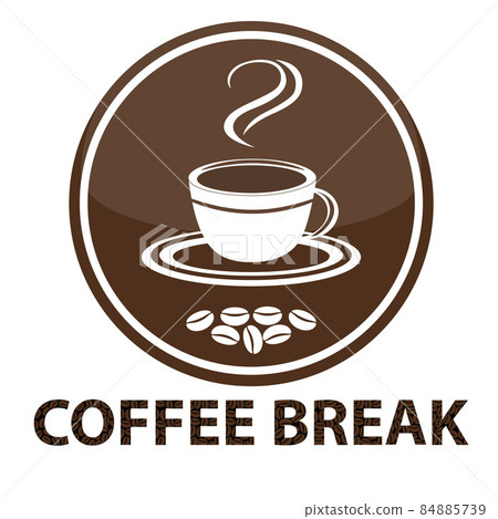 Vector background with coffee cup Vector background with coffee cup 84885739