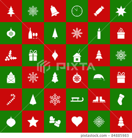 Seamless christmas background, vector illustration - Stock Illustration ...