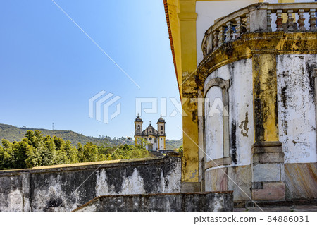 Church from the time of imperial Brazil built by slaves in the 18th century in the city of Ouro Preto Church from the time of imperial Brazil built by slaves in the 18th century in the city of Ouro Preto 84886031