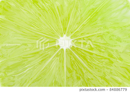 Green lime slice macro closeup background texture Green lime slice macro closeup background texture 84886779