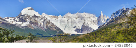 Panoramic picture of Cerro Torre mountain in Patagonia 84888045